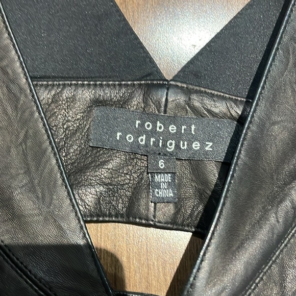 Robert Rodriguez leather dress size 6 - Picture 3 of 4